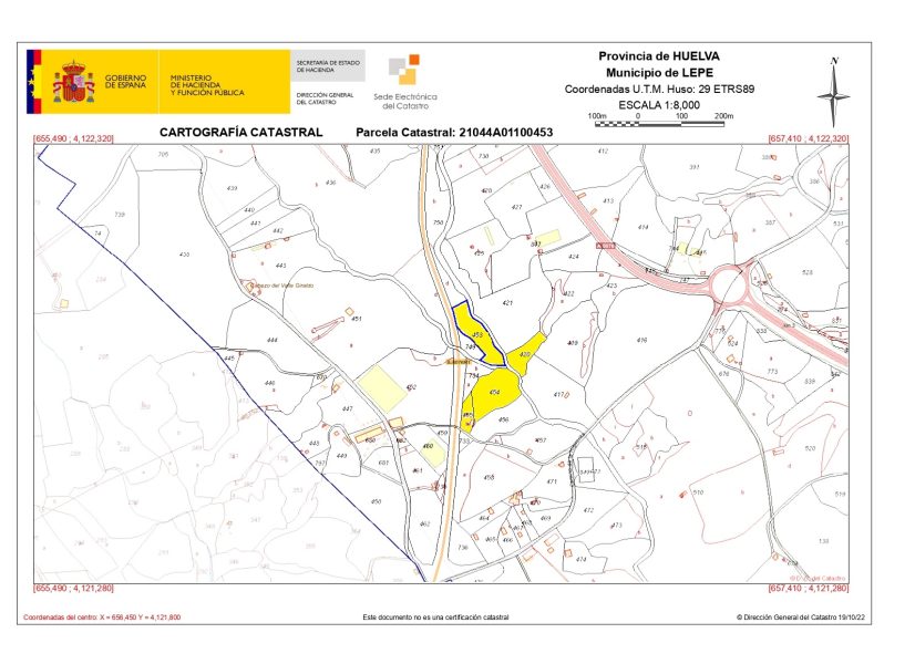 venta finca con casa en lepe las palmeritas inmobiliaria paco tenorio mapa catastral